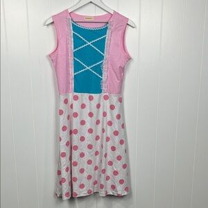 Pink and Blue Polka Dot Dress little Bo peep costume